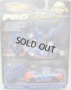 画像1: 1998 HOT WHEELS PRO RACING PIT CREW 【TEAM STP BOBBY HAMILTON/PONTIAC GRAND PRIX and TOOL BOX】　LT.BLUE/RR