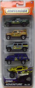 2011 MATCHBOX 5PACK - DINO ADVENTURE No.02