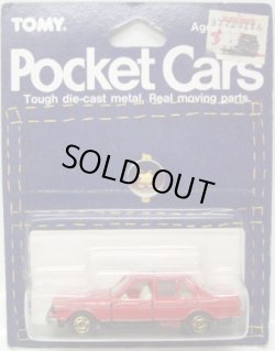 画像1: TOMY POCKET CARS 【NISSAN BLUEBIRD TURBO】　RED （USトミカ）