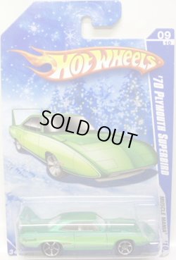 画像1: TARGET EXCLUSIVE SNOW FLAKE CARD 【'70 PLYMOUTH SUPERBIRD】　FLAT GREEN/MC5 (NEW WHEELS)