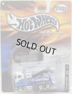 画像1: 2001 HOT WHEELS RACING TREASURE HUNT 【DAYTONA SPEEDWAY / RIG WRECKER】　WHITE/RR