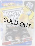 2011 MONSTER JAM INSIDE TATTOO 【COVERT CRASHER】 DARK GREEN (HW ORIGINALS)