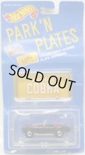 PARK'N PLATES 【CLASSIC COBRA (2055)】BLACK/BW  (ORANGE PLATE)
