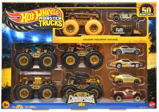 【仮予約】PRE-ORDER - 2025 HW MONSTER TRUCKS! 【ビッグフット トロフィーチャンピオンコレクションセット】(2025年6月下旬入荷予定）(お取り置き不可)