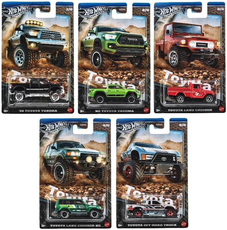 【仮予約】PRE-ORDER - 2025 HW オートモーティブ【TOYOTA TRUCKS 5種セット】'10 トヨタ タンドラ/'20 トヨタ タコマ/トヨタ ランドクルーザー/トヨタ ランドクルーザー80/トヨタ オフロードトラック(2025年7月上旬入荷予定）