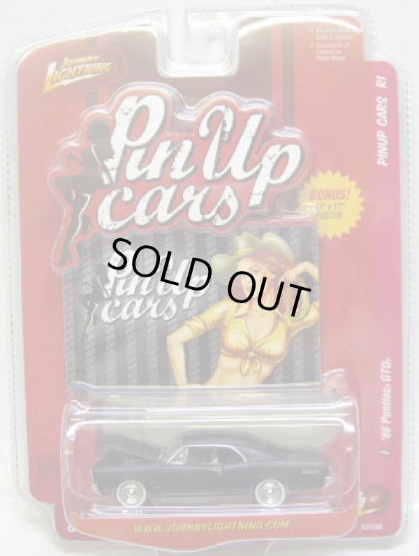 画像1: LIMITED EDITION - PINUP CARS R1 【'66 PONTIAC GTO】　FLAT BLACK/RR (with POSTER)