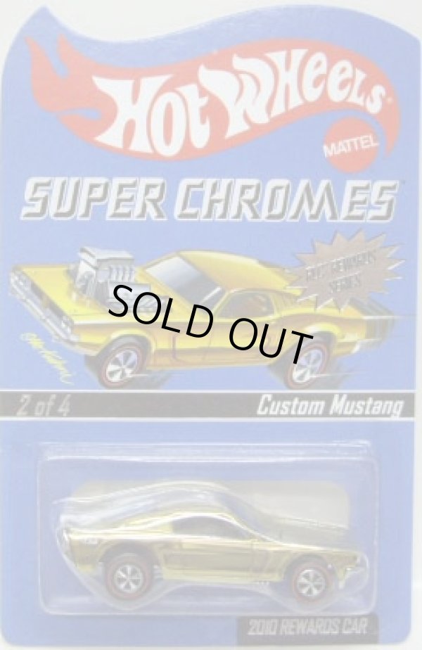 画像1: 2010 RLC REWARDS CAR SUPER CHROMES 【CUSTOM MUSTANG】 GOLD CHROME/RL