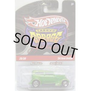 画像: 2010 LARRY'S GARAGE  CHASE 【'34 FORD SEDAN】　MET.GREEN/RR  (サインTAMPO付き）