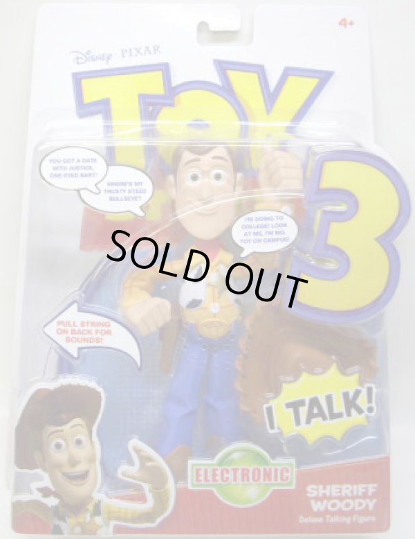 画像1: TOY STORY 3 【DELUXE TALKING FIGURE - SHERIFF WOODY (T7210/T2121)】 (国内流通版）