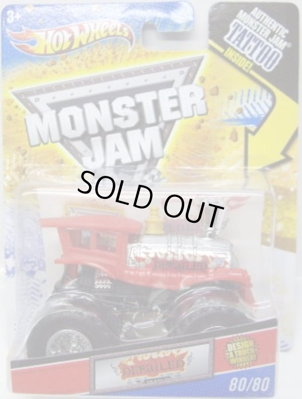 画像1: 2011 MONSTER JAM INSIDE TATTOO 【DERAILED】 RED (DESIGN AT TRUCK WINNER)