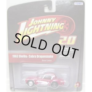 画像: JOHNNY LIGHTNING 2.0  R11 【"BRUCE LARSON" 1963 SHELBY COBRA DRAGONSNAKE】 DK.PINK/RR