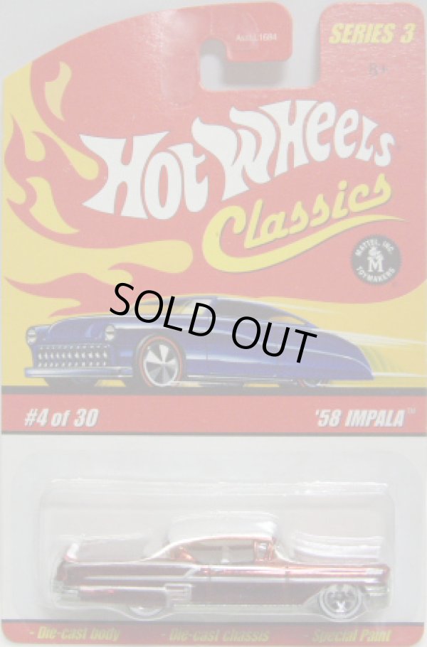 画像1: 2007 CLASSICS SERIES 3 【'58 IMPALA】　SPEC.RED/WL