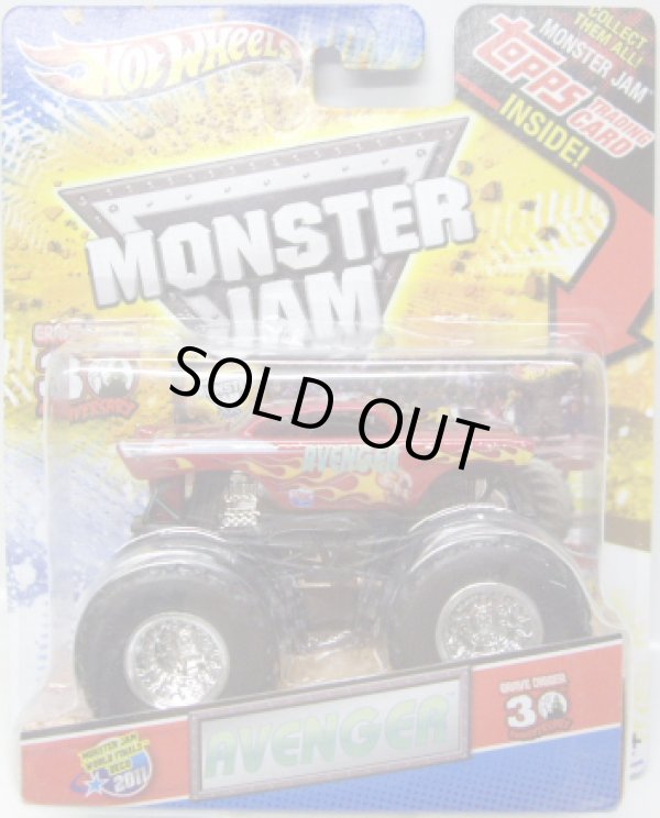 画像1: 2012 MONSTER JAM INSIDE TOPPS 【AVENGER】 RED (WORLD FINALS DECO 2011)