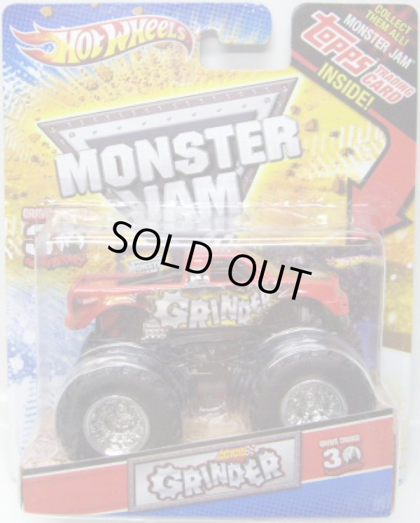 画像1: 2012 MONSTER JAM INSIDE TOPPS 【GRINDER】 RED