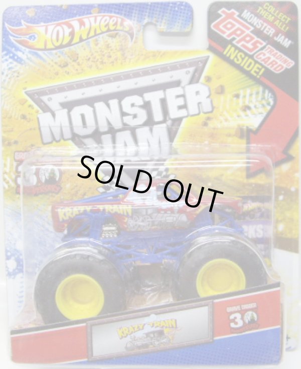 画像1: 2012 MONSTER JAM INSIDE TOPPS 【KRAZY TRAIN】 RED