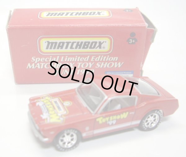 画像1: 1999 MATCHBOX TOY SHOW 【1965 MUSTANG GT】 RED/RUBBER TIRE