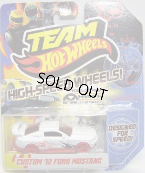 画像1: TEAM HOT WHEELS 【CUSTOM '12 FORD MUSTANG】　WHITE/RED HSW