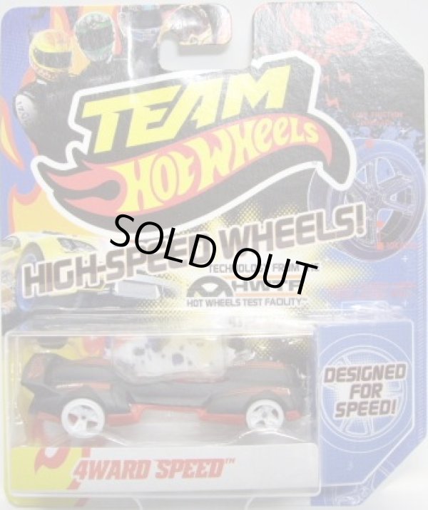 画像1: TEAM HOT WHEELS 【4WARD SPEED】　FLAT BLACK/WHITE HSW