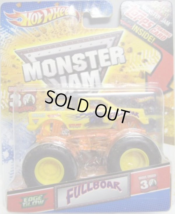 画像1: 2012 MONSTER JAM INSIDE TOPPS 【FULLBOAR】 YELLOW (EDGE GLOW)