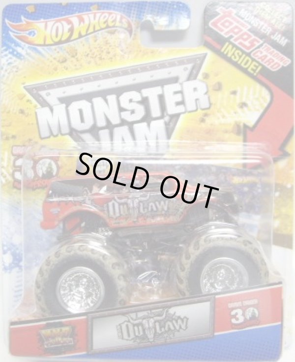 画像1: 2012 MONSTER JAM INSIDE TOPPS 【IRON OUTLOW】 RED (MWD TRUCKS)