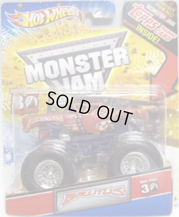 画像1: 2012 MONSTER JAM INSIDE TOPPS 【BRUTUS】 REDISH BROWN