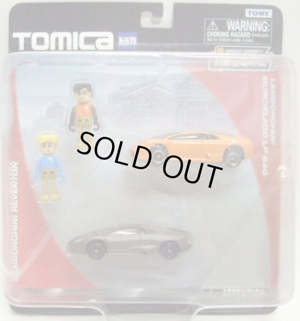 画像1: 2012 US TOMICA  【LAMBORGHINI REVENTON & MURCIELAGO LP 640】　FLAT GRAY/ORANGE （USトミカ）