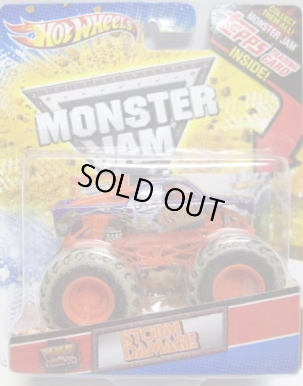 画像1: 2012 MONSTER JAM INSIDE TOPPS 【STORM DAMAGE】 PURPLE (MWD TRAUCKS)