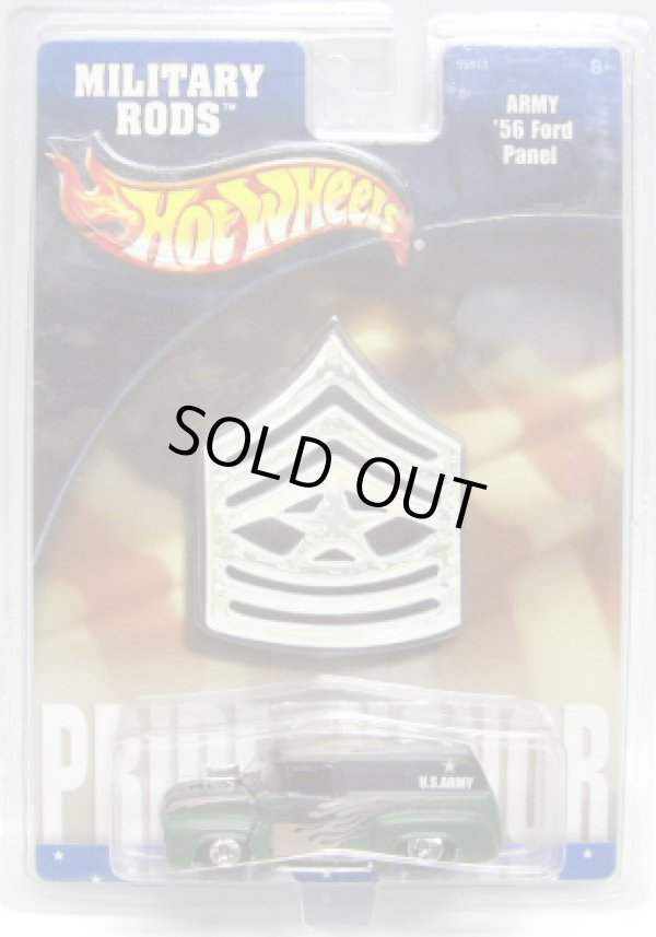 画像1: 2003 K・B TOYS  EXCLUSIVE MILITARY RODS 【ARMY '56 FORD PANEL】 FLAT GREEN-BLACK/RR