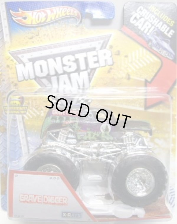 画像1: 2013 MONSTER JAM included CRUCHABLE CAR! 【GRAVE DIGGER】 CLEAR (X-RAYS)