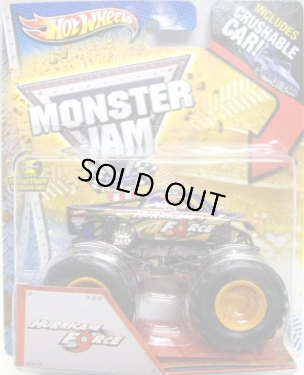 画像1: 2013 MONSTER JAM included CRUCHABLE CAR! 【HURRICANE FORCE】 BLUE