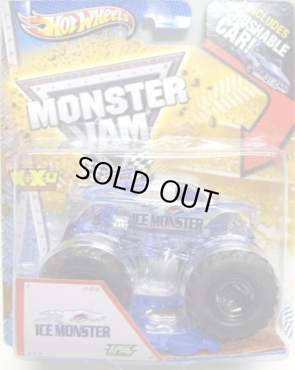 画像1: 2013 MONSTER JAM included CRUCHABLE CAR! 【ICE MONSTER】 SILVER (EDGE GLOW)