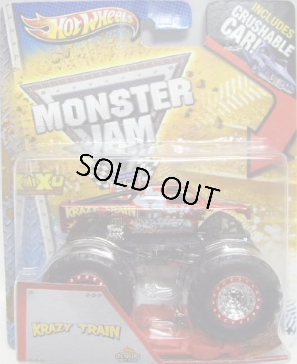 画像1: 2013 MONSTER JAM included CRUCHABLE CAR! 【KRAZY TRAIN】 SPEC.RED (SPECTRA FLAMES)