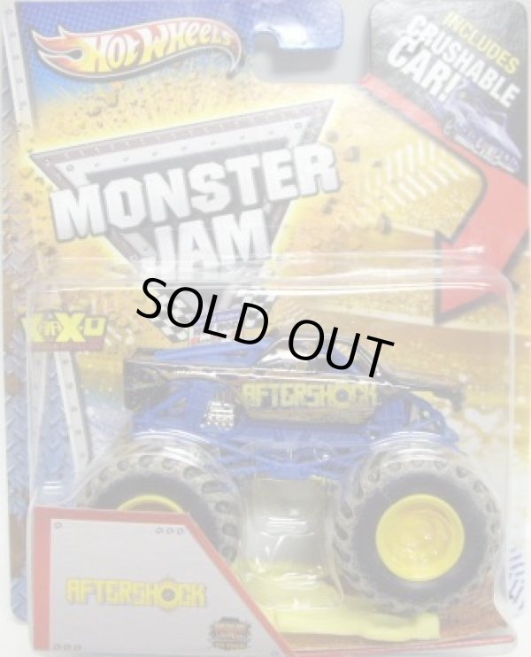 画像1: 2013 MONSTER JAM included CRUCHABLE CAR! 【AFTERSHOCK】 BLACK (MWD TRUCKS)