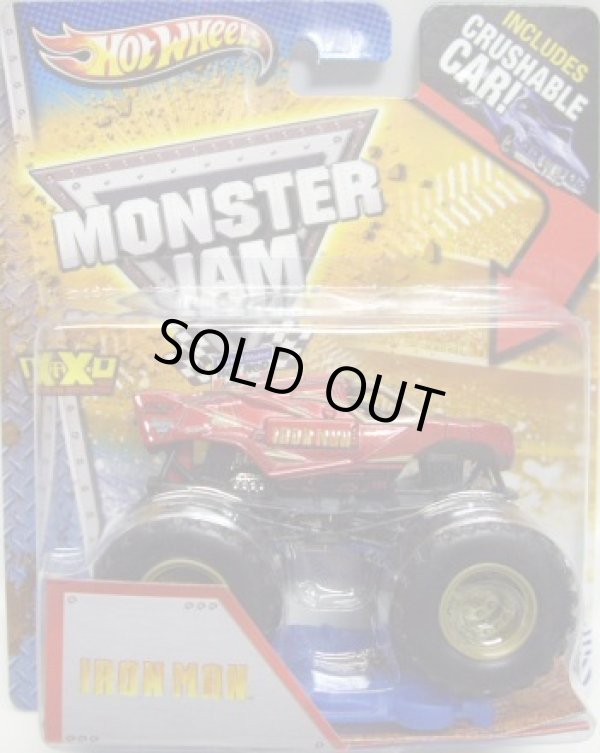 画像1: 2013 MONSTER JAM included CRUCHABLE CAR! 【IRON MAN】 MET.RED