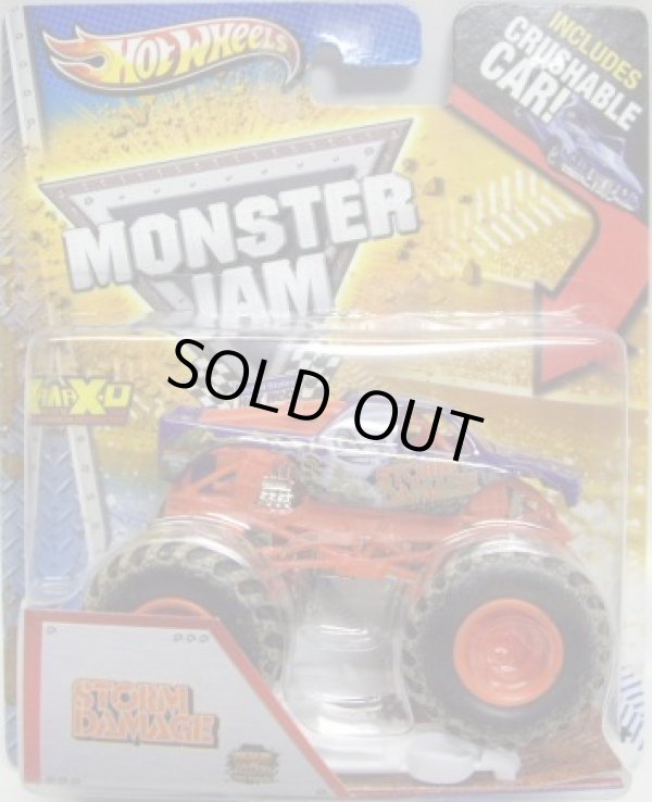 画像1: 2013 MONSTER JAM included CRUCHABLE CAR! 【STORM DAMAGE】 PURPLE (MWD TRUCKS)