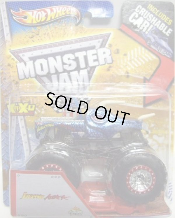 画像1: 2013 MONSTER JAM included CRUCHABLE CAR! 【JURASSIC ATTACK】 SPEC.BLUE-SILVER (SPECTRA FLAMES)