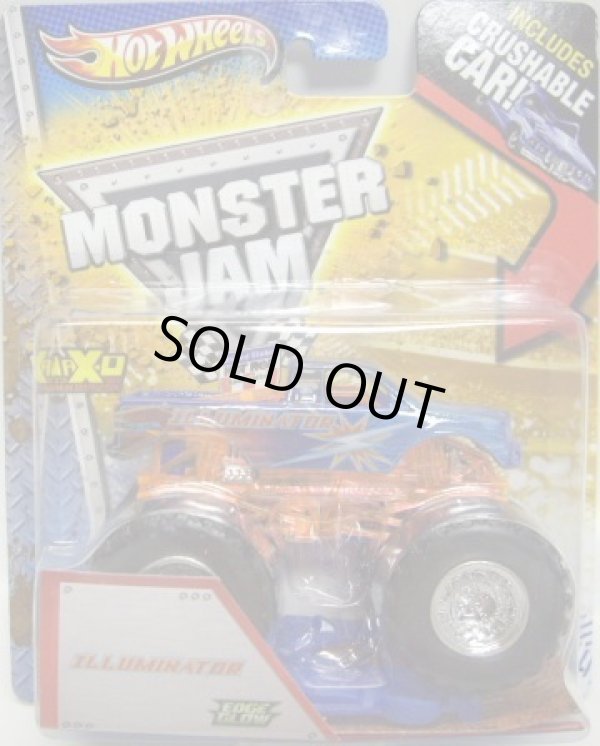 画像1: 2013 MONSTER JAM included CRUCHABLE CAR! 【ILLUMINATOR】 BLUE (EDGE GLOW)