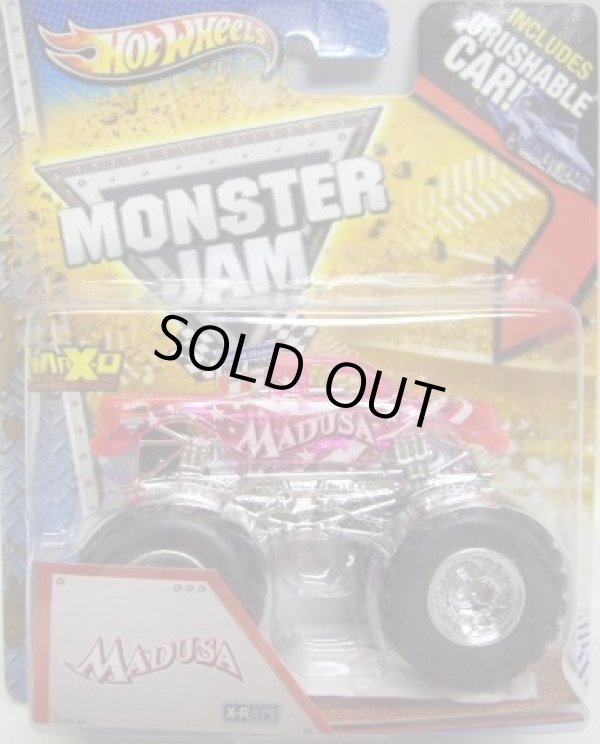 画像1: 2013 MONSTER JAM included CRUCHABLE CAR! 【MADUSA】 CLEAR PINK (X-RAYS)