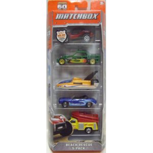 画像: 2013 MATCHBOX 5PACK  【BEACH RESCUE】 Baja Bandit/Sand Speeder(EX)/Hydroplane/Karmann Ghia Convertible(EX)/Ford F-Series with Raft(EX)