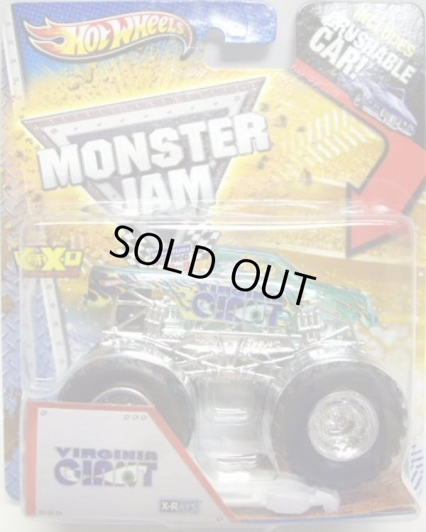 画像1: 2013 MONSTER JAM included CRUCHABLE CAR! 【VIRGINIA GIANT】 CLEAR AQUA (X-RAYS)