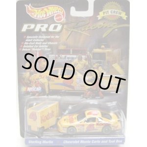 画像: 1998 HOT WHEELS PRO RACING PIT CREW 【#4 TEAM KODAK STERLING MARTIN/CHEVROLET MONTE CARLO and TOOL BOX】　YELLOW/RR