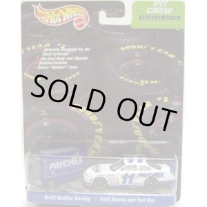 画像: 2000 HOT WHEELS RACING PIT CREW 【#11 TEAM PAY CHEX BRETT BODINE RACING/FORD TAURUS and TOOL BOX】　WHITE/RR