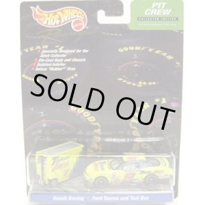 画像: 2000 HOT WHEELS RACING PIT CREW 【#9 TEAM TRACK GEAR ROUSH RACING/FORD TAURUS and TOOL BOX】　YELLOW/RR