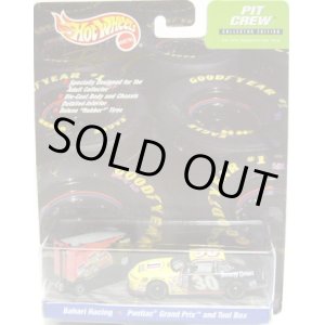 画像: 2000 HOT WHEELS RACING PIT CREW 【#30 TEAM BAHARI RACING/PONTIAC GRAND PRIX and TOOL BOX】　YELLOW-BLACK/RR