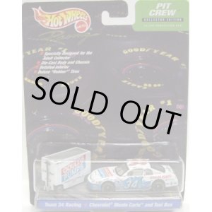 画像: 2000 HOT WHEELS RACING PIT CREW 【#34 TEAM 34 RACING/CHEVROLET MONTE CARLO and TOOL BOX】　WHITE/RR