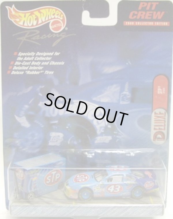 画像1: 2000 HOT WHEELS RACING PIT CREW 【#43 TEAM STP/PONTIAC GRAND PRIX and TOOL BOX】　LT.BLUE/RR