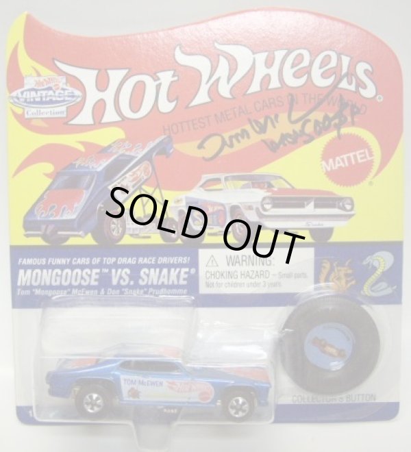 画像1: 1993 VINTAGE COLLECTION LMITED EDITION 【MONGOOSE ('70 PLYMOUTH DUSTER FUNNY CAR)】 BLUE/RL (LIMITED 10000)(直筆サイン付）