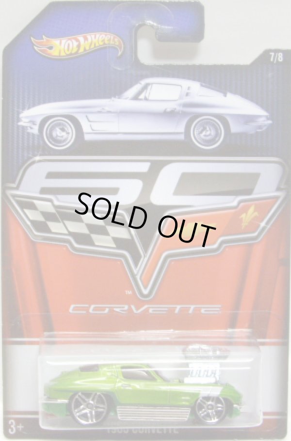 画像1: 2013 WALMART EXCLUSIVE CORVETTE 60th ANNIVERSARY 【1963 CORVETTE】 GREEN/PR5