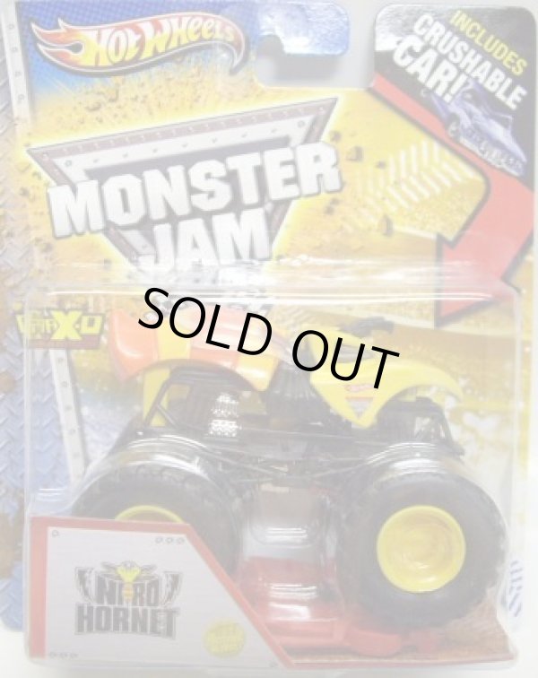 画像1: 2013 MONSTER JAM included CRUCHABLE CAR! 【NITRO HORNET】 YELLOW (1ST EDITIONS)