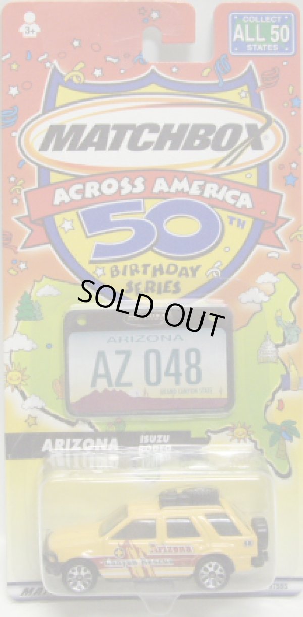 画像1: 2002 ACROSS AMERICA 50TH 【ARIZONA - ISUZU RODEO】 YELLOW